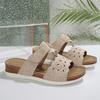 Pegged Heels Women's Anti-slip Shoes, Large Size, Open-toe Beach Sandals Devotion