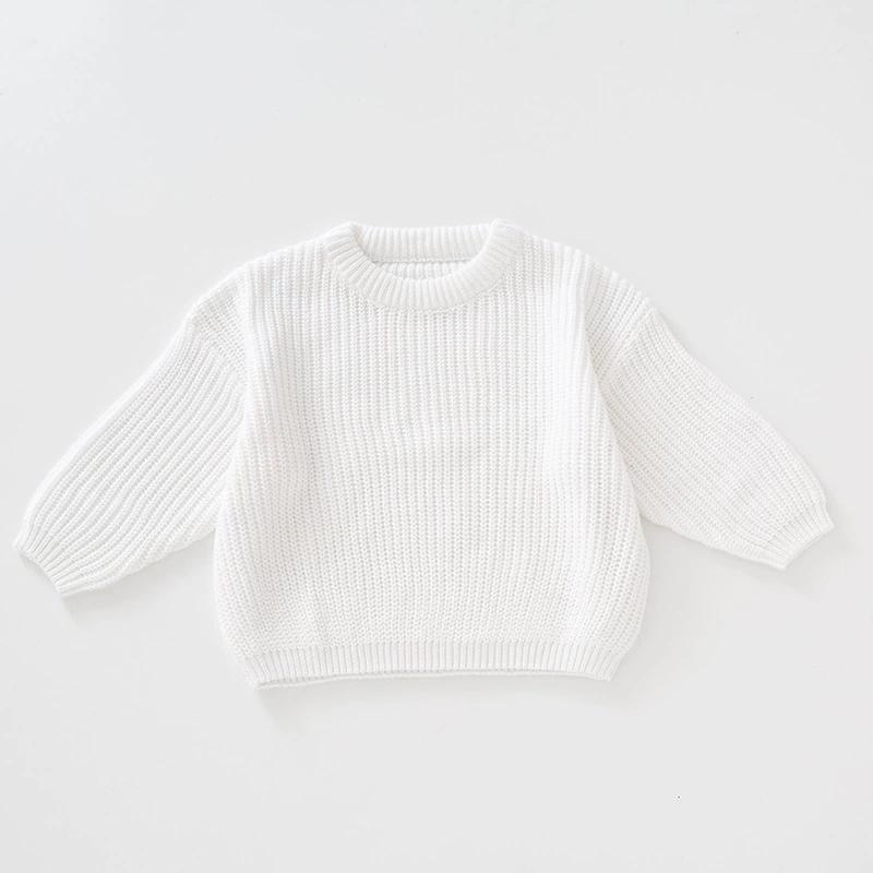 Autumn New Baby Boys Girls Clothes Baby Sweater Toddler Knit Sweater Newborn Knitwear Long Sleeve Cotton Baby Pullover Tops