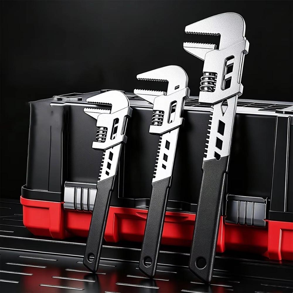 Large Opening Universal Adjustable Wrench Wide Jaw Opening Wrench  For Bathroom Pipe