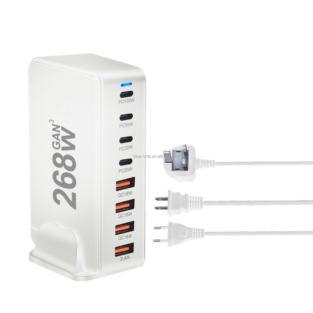 268W Fast Charging Cell Supplier Shenzhen Multifunction Pd-Wall Usb Type C Travel Fast Plugs Mobile Phone Chargers Adapter