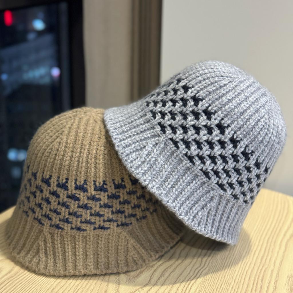 Korean-style solid color knitted hollow fisherman hat for women, new breathable sun protection hat for spring and summer