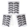Yousheng 5 Pairs False Eyelashes All-match Natural Long 3D Mink Lashes Curling Fake Eye Lashes Makeup Tool for Party