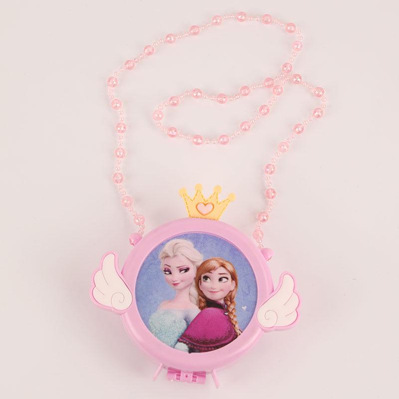 Kids' Handmade Cream PVC Crossbody Bag with Mirror Accessory