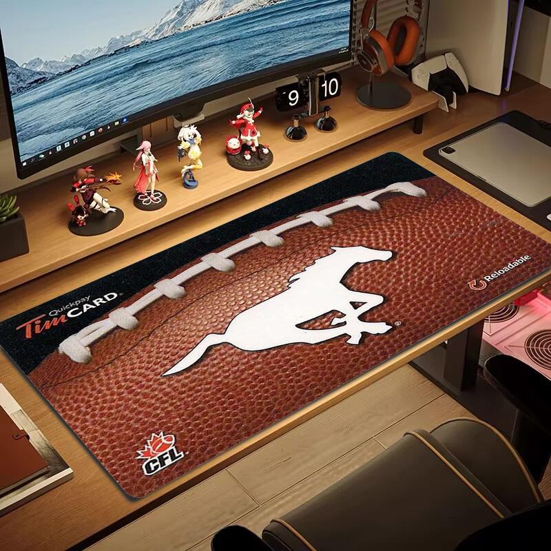 Calgary Stampeders Color Mouse Pad Large Gaming Table Cushion Non-slip Laptop Tablet Big Mousepad XXL Mat Mini PC Playmat With Lock edge