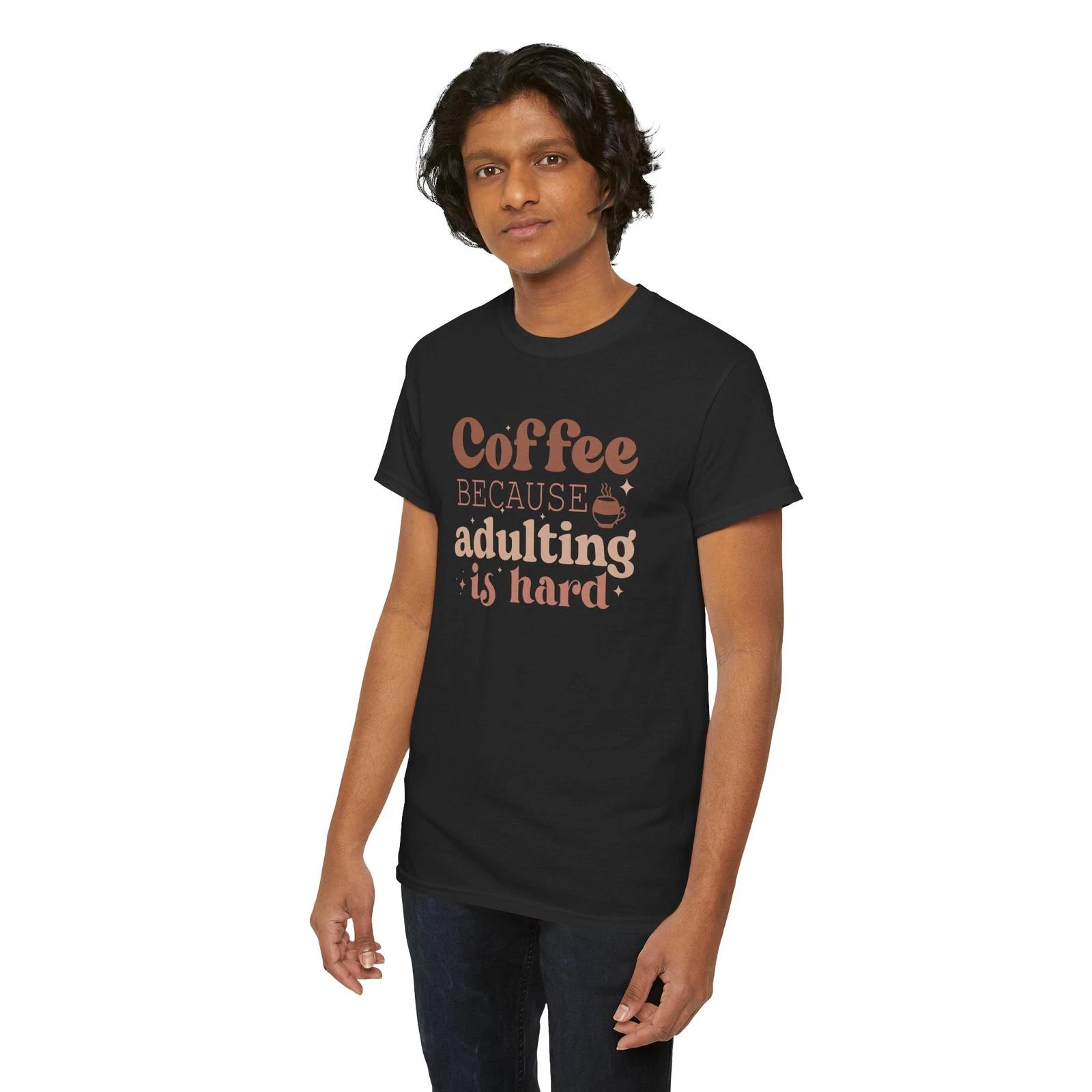 Caffeine Addict T-Shirt | Funny Coffee Lover Beans Espresso Tee L