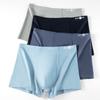 Men's Cotton Underwear Solid Color Autumn/winter Flat Angle Pants Antibacterial Breathable Mid Waist Men's Shorts