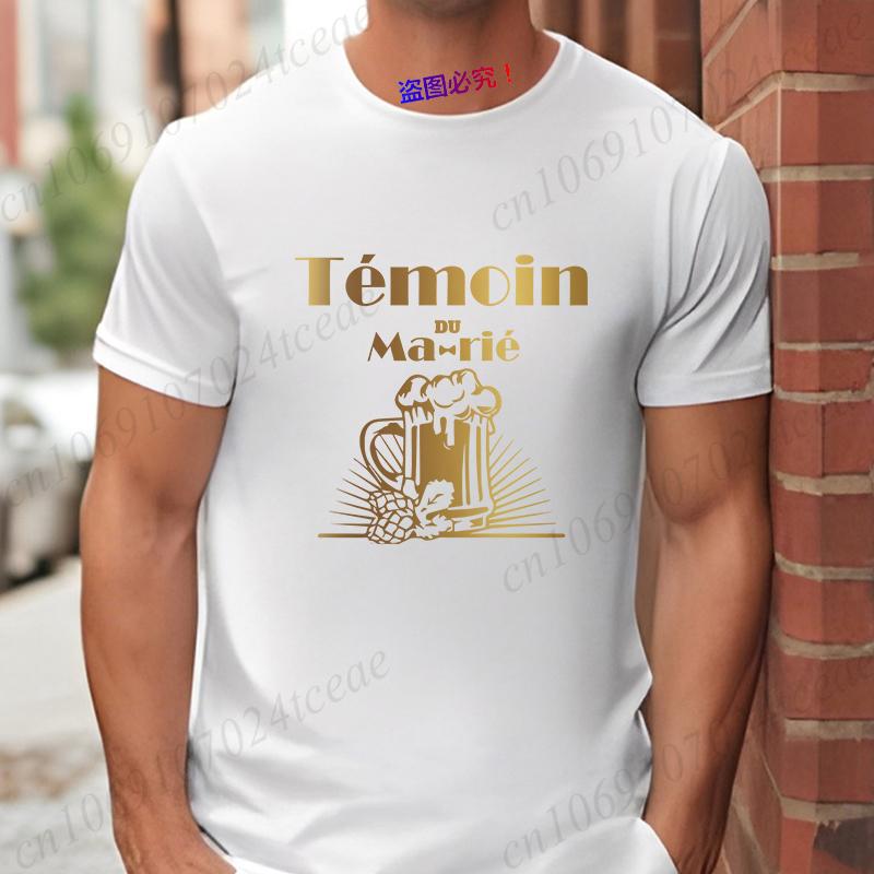 Groom Squad T-shirt Wedding Tees French Boyfriend Bachelor Party Tshirt Evg Team Future Groom Best Man Groomsman Y2k Tops