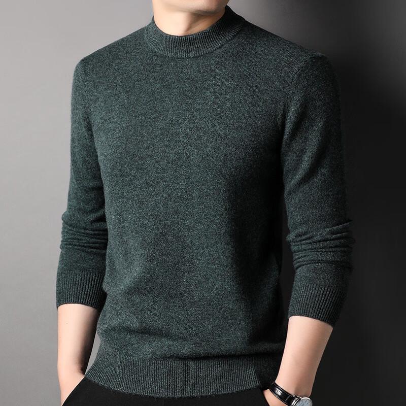 

Мужской пуловер с воротником-стойкой Hengyuanxiang из 100% шерсти XL