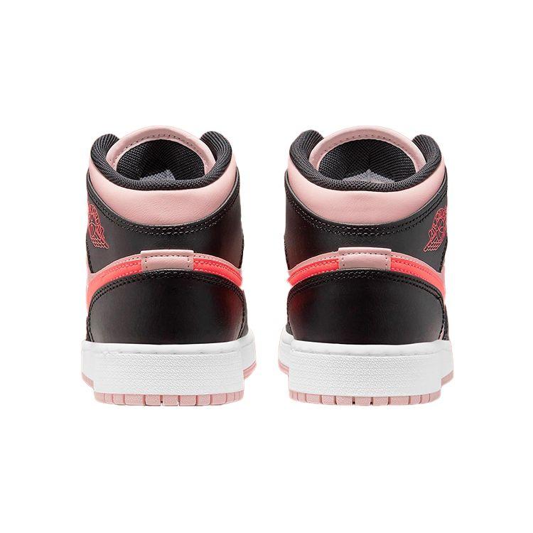 Air Jordan 1 Mid GS Atmosphere Infrared 23 Black 554725-604