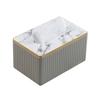 Vertical Pattern Napkin Holder Light Luxury Paper Storage Container Leather Tissue Box  Household