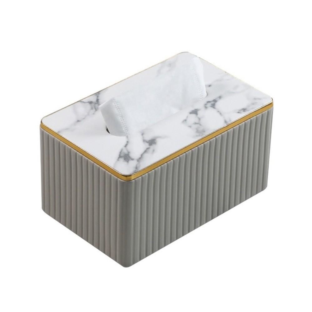 Vertical Pattern Napkin Holder Light Luxury Paper Storage Container Leather Tissue Box  Household