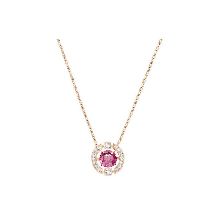 Swarovski Una Sparkling Heartbeat Crystal Necklace Women necklace Red 5279421 Box (Random Color)