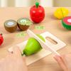 Children's Toys, Wooden Imitation, Vegetable and Fruit Cutting Set, Baby Kitchen, Educational Early Education, Pretend Play Toys