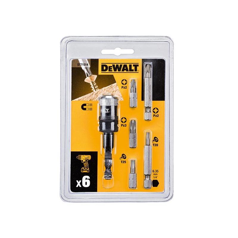 Dewalt Elverktyg Dt71514-qz Extreme Impact Ready Rapid Load Skruvdragarset, 6 Delar