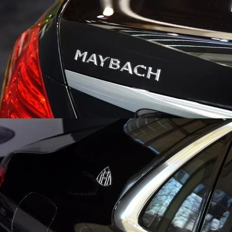for MERCEDES BENZ Maybach Applicable Engine Base Badge Wheel Cap Steering Logo Shell Sticker Seat Sticker Car Body Side Letter1 boi3