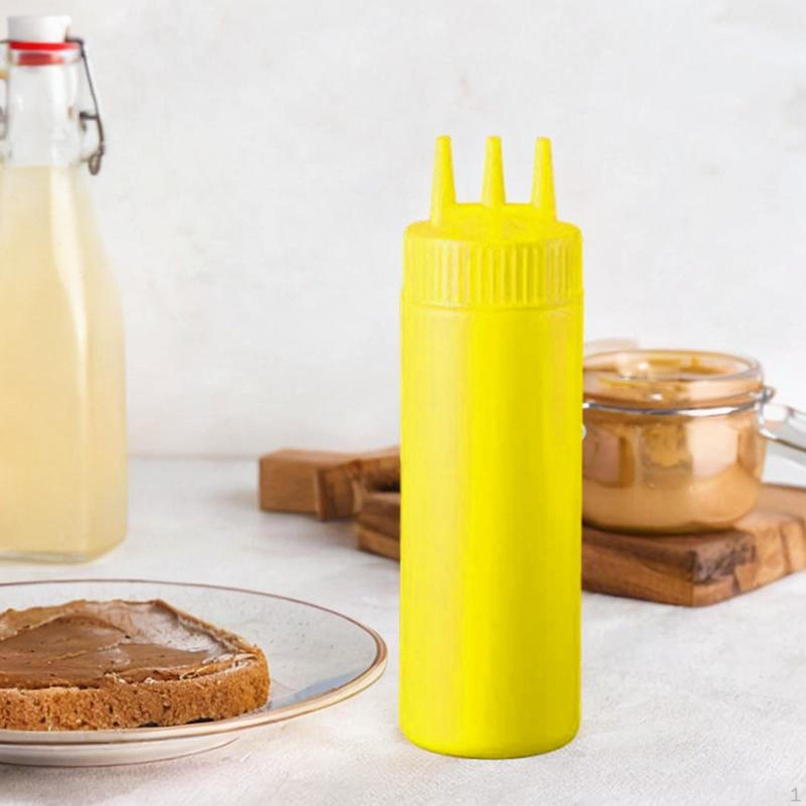 

Бутылка для приправы, контейнер для кетчупа, дозатор соуса, бутылки для салата для ресторана жёлтый