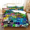 Angry Geometry Dash Bedding Set Printed Bed Set With Pillowcase Bed Duvet Cover Soft Single Double Queen Super King Size