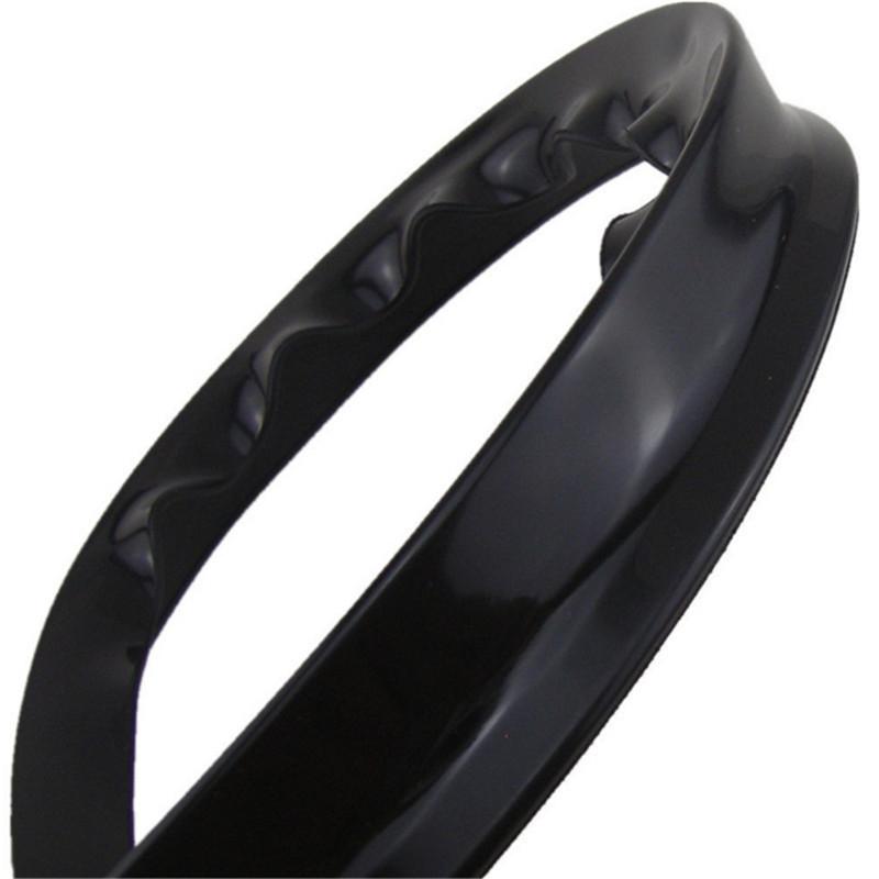 2pcs Universal Car Wheel Eyebrow Arches Lips Glossy Black 7m Auto Side Fender Flares Extension Protection