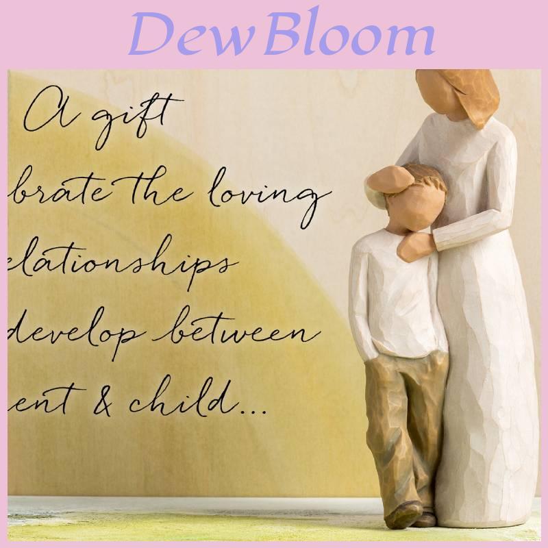 Resin Mother And Son Figurine Gift For Mothers Day And Family Celebration