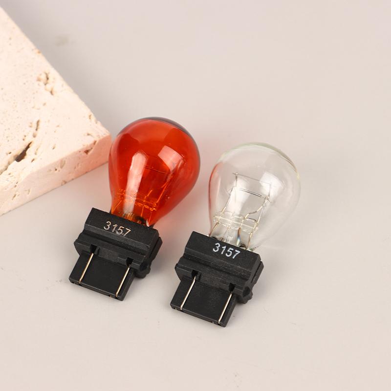 2Pcs 3157 DC12V 21/5W Car Brake Light Bulbs Halogen Lamp Quartz Glass Turn Signal Light Brake Lights Reverse Lamp Bulbs 7