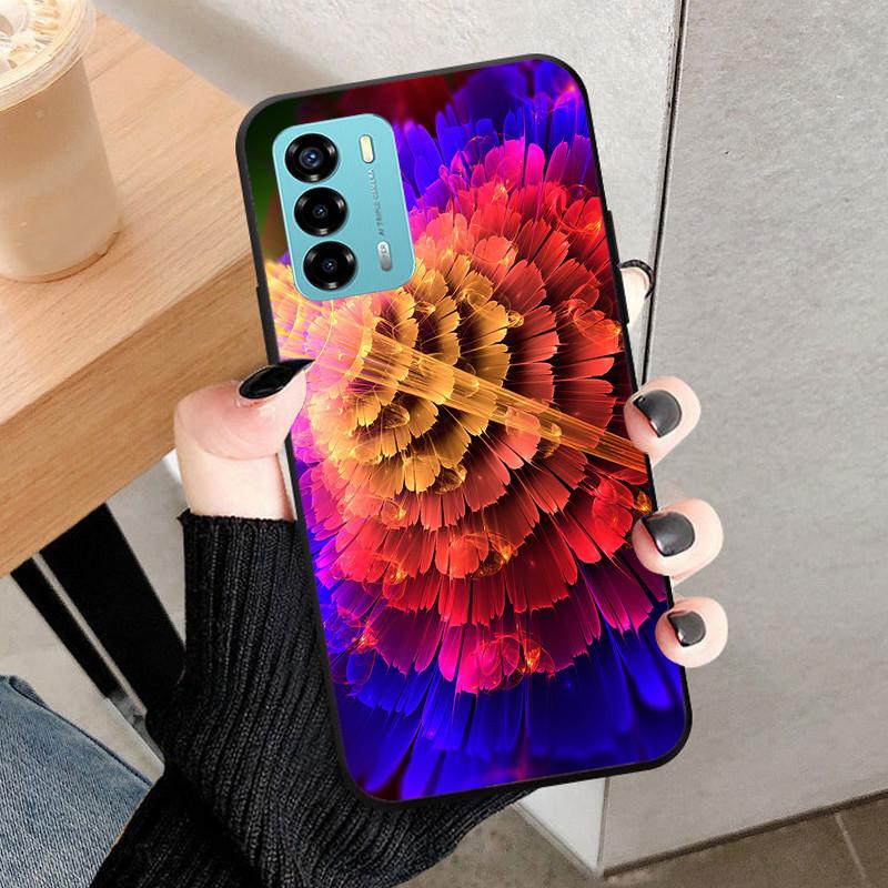 For ZTE Blade V40 Vita Case 8045 6.75" Animal Cartoon Soft Silicone Funda for ZTE Blade V40 Vita Phone Cover V40Vita Black Coque