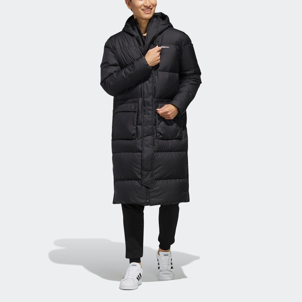 Adidas Neo Down Jackets Men's Black Hooded Moderate Other EI4436