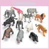 Pvc Jungle Animal Figures Collection With Static Hippo Gorilla Rhino For Educational Display And Gift