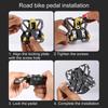 "Self-Locking Bike Pedals Quick Release for MTB/Road Bike, Lock Shoe Conversion Flat Pedals Cycling Accessories (Universal Fit)"