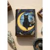Mystical Cat Journal: Faux Leather Book of Shadows with Deckle Edge Pages, Songwriter Journal