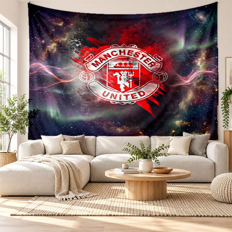 Manchester United Wandteppich, Weiches Stoff Wandbehang, Dekorative Kulisse Für Schlafzimmer Heim Wandkunst