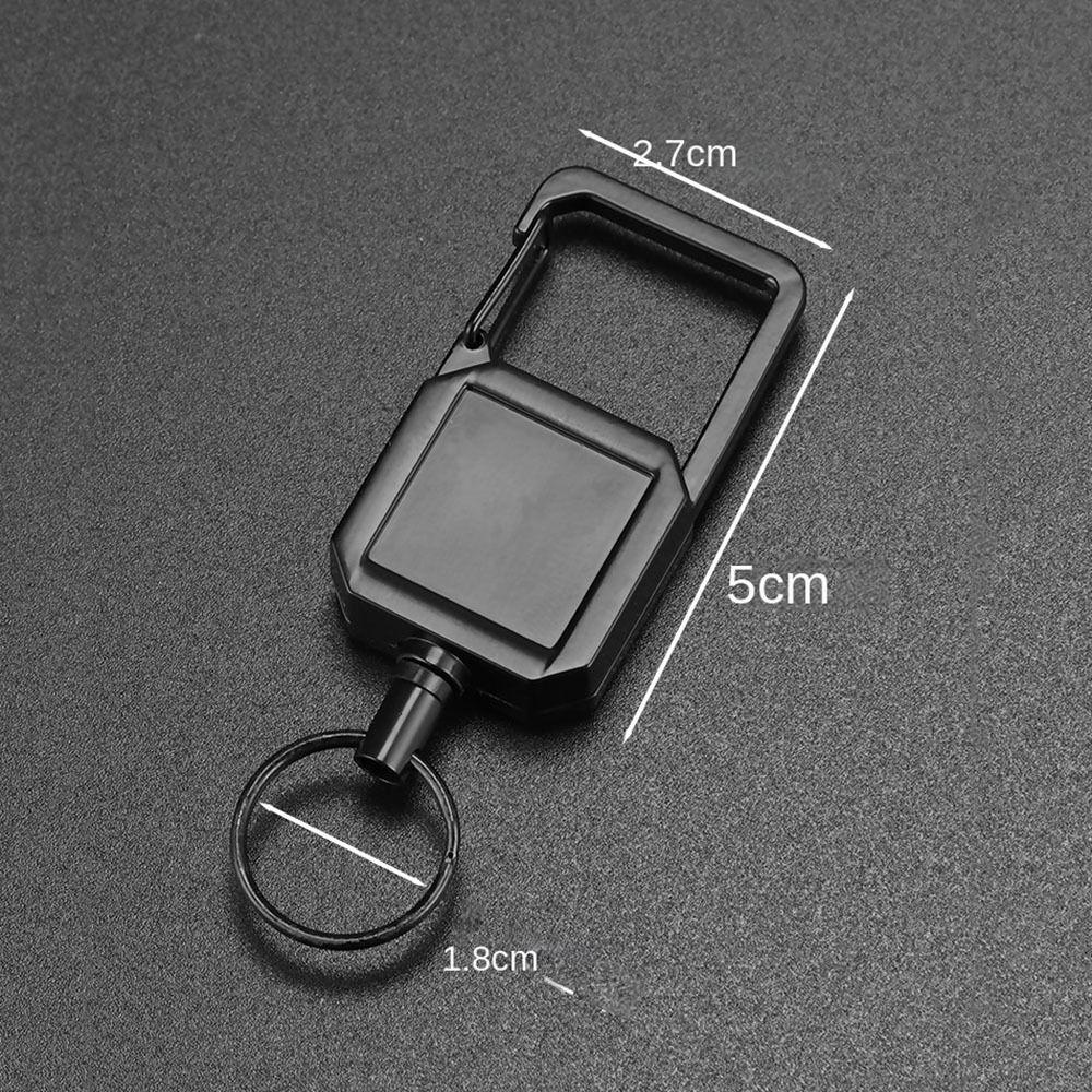 Schlüsselband Schnalle Anti-Verlust ID-Halter Schnalle Teleskopisches Ausweis-Schlüsselband Drahtseil Schlüsselanhänger Schlüsselband
