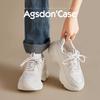 Platform Dad Shoes New Autumn and Winter Little White Sports Shoes Lightweight Casual Shoes Velvet Cotton Shoes