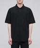 Relaxed Fit Pique Polo Shirt [Black]