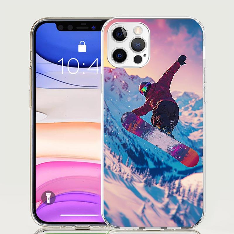 Adventure Snowboarding Extreme Phone Case For iPhone 17 Air 16 15 Plus 11 14 Pro Max 13 Mini 12 7 8 + SE Pattern Art Customized
