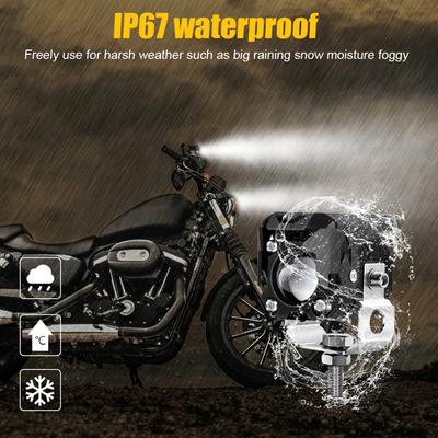 Motorrad LED Fahren Nebel Lichter 60W Weiß und Bernstein LED Pods Projektor Lichter Scheinwerfer