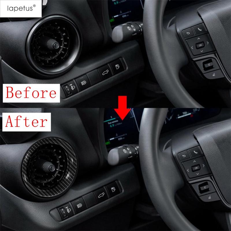 ABS Car Front Dashboard Air AC Conditioning Outlet Vent Decoration Cover Trim Interior Accessories For Toyota C-HR CHR 2024 2025