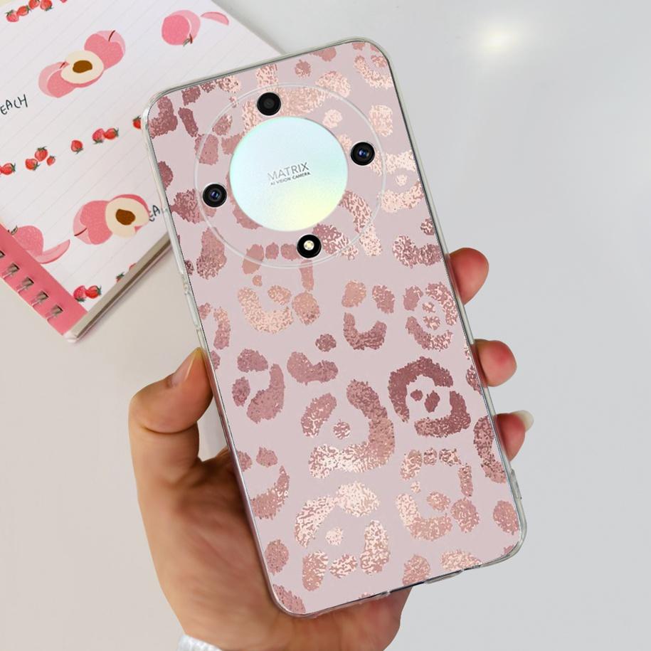 For Honor X9b 5G Case 2023 Fashion Flower Clear Silicone Soft Back Cover For Honor X9a RMO-NX1 Funda HonorX9 X 9 X 9B X 9A Coque