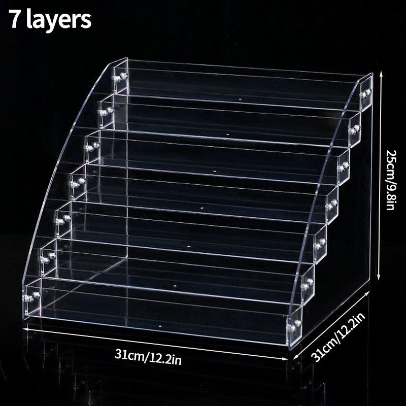 Multi-layer Acrylic Display Stand Transparent Storage Rack Perfume Cosmetic Display Rack Essential Oil Bottle Storage Organizer