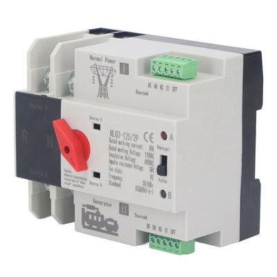 Interruptor de Transferencia Automática de Doble Potencia 80A Conmutación en Milisegundos Interruptor de Cambio de Generador AC110V