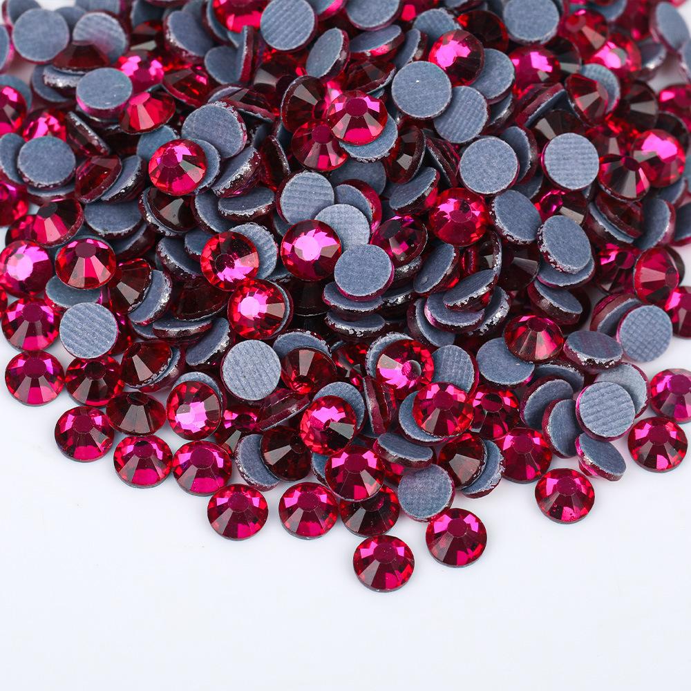 Weichen, Bază din Plastic de Înaltă Calitate Leave-In Diamante Colorate, Diamante pentru Manichiură, Autocolante Rotunde din Cristal pentru Bricolaj, Accesorii Bijuterii cu Diamante