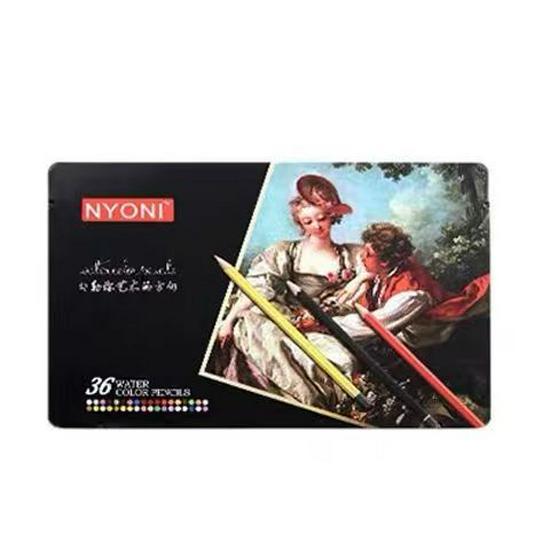 NeoNio Professional Water-Soluble Oil-Based Colored Pencils Set, 100 & 120 Colors in Iron Box for Hand-Painting