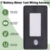 Golf Cart For Rv Vehicle Battery Meter LCD Display Volt Meter 10-100V Voltage Indicator Temperature Gauge For Cars Yacht