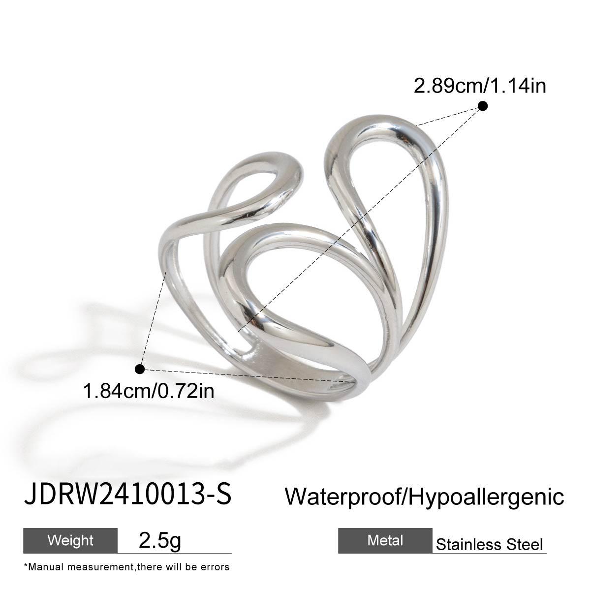 European and American rings titanium steel does not fade jewelry light luxury rings stainless steel rings
