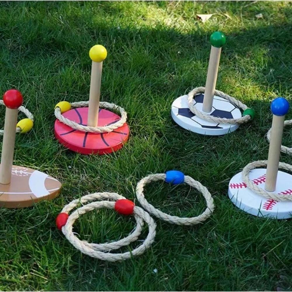 Family Gathering Ring Toss Toy Sensory Play Outdoor Ball Hoop Game  Sports Toys