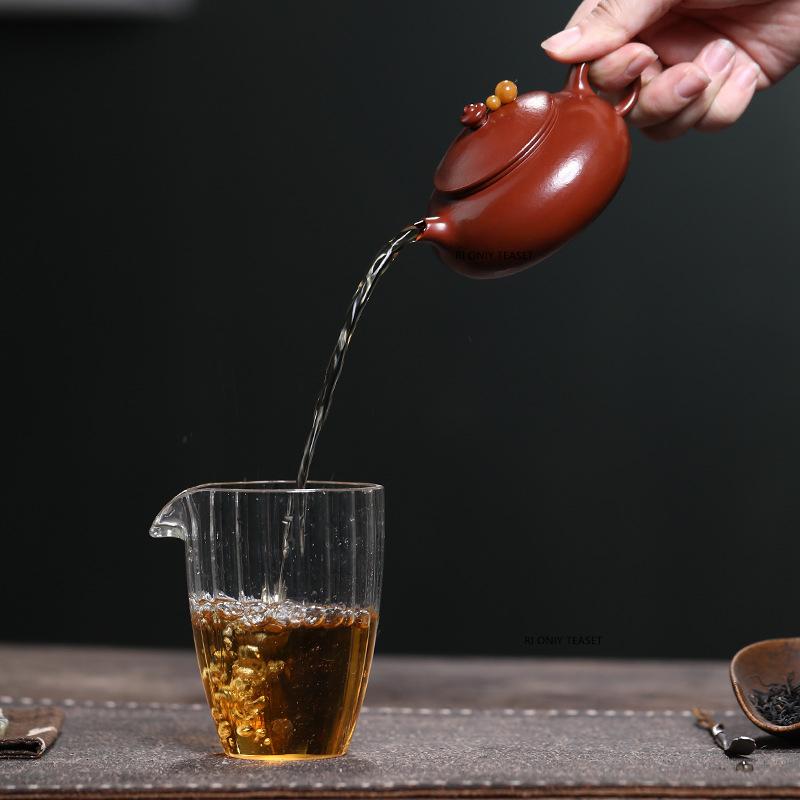 100ml Yixing Purple Clay Teapots Small Capacity Handmade Tea Pot Beauty Tea Infuser Kettle Chinese Raw Ore Zisha Tea Set Teaware