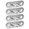 M8 2 Holes Fixed Eye Plate Stainless Steel Hook Loop Ushaped Screws Wall Mount Hanger