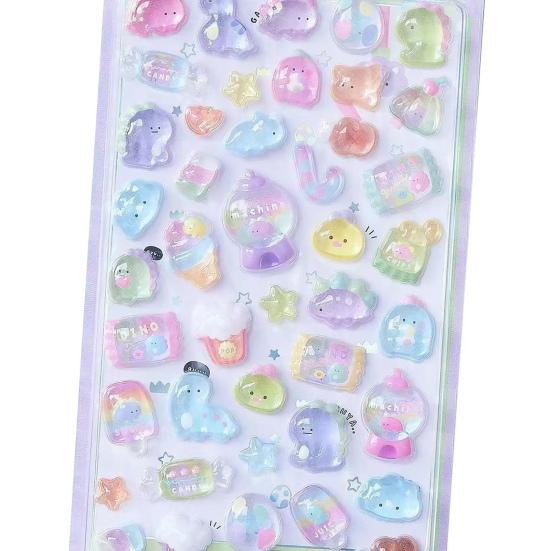 3D объемные полые наклейки Милые наклейки с животными с плавающим визуальным эффектом Водонепроницаемые ПВХ наклейки для поделок, ноутбуков, бутылок для воды, скрапбукинга