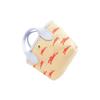 Longchamp Le Panier Pliage Logo Snap Closure Woven And Leather Tote Bag Shopping Handheld Shoulder Crossbody Mini Women Tote Beige Blue 10206HCFP79