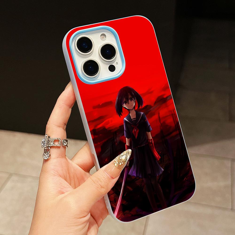 

Akame Kurome Jelly Double layer Light Blue Mobile Phone Case for iPhone 17 16 15 14 13 12 11 Air Pro Max Plus Protective iPhone 16
