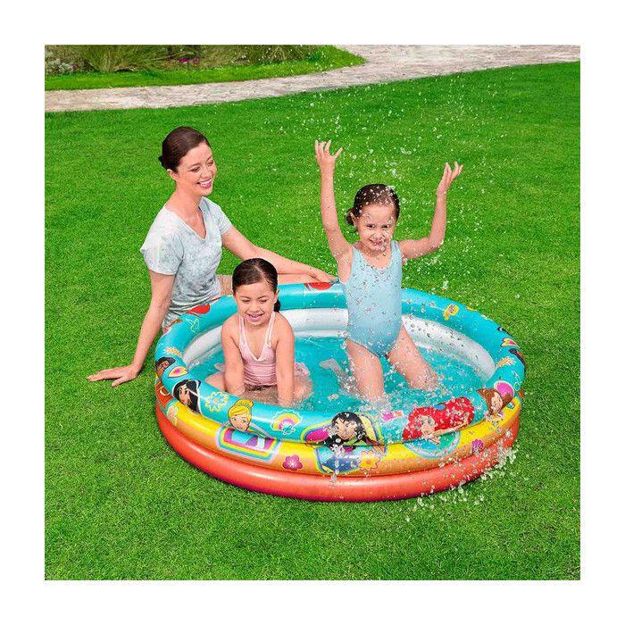 Piscine Gonflable - BESTWAY - Princesses - 122x122x30cm - Multicolore - PVC